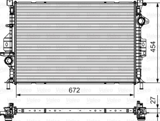 Valeo 735602 - Radiator, mühərrikin soyudulması furqanavto.az