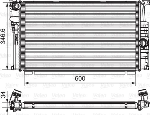 Valeo 735615 - Radiator, mühərrikin soyudulması furqanavto.az