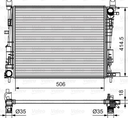 Valeo 735634 - Radiator, mühərrikin soyudulması furqanavto.az