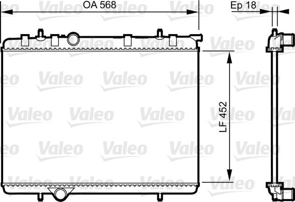 Valeo 735090 - Radiator, mühərrikin soyudulması furqanavto.az