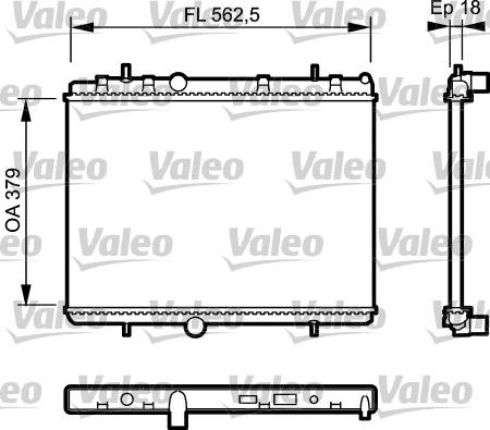 Valeo 735091 - Radiator, mühərrikin soyudulması furqanavto.az