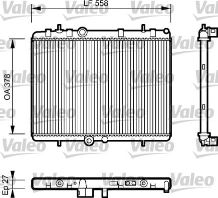 Valeo 735092 - Radiator, mühərrikin soyudulması furqanavto.az