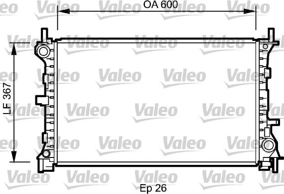 Valeo 735046 - Radiator, mühərrikin soyudulması furqanavto.az