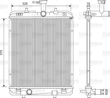 Valeo 735069 - Radiator, mühərrikin soyudulması furqanavto.az