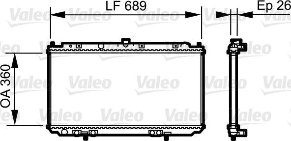 Valeo 735061 - Radiator, mühərrikin soyudulması furqanavto.az