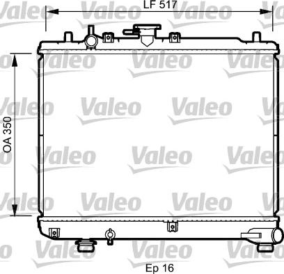 Valeo 735076 - Radiator, mühərrikin soyudulması furqanavto.az