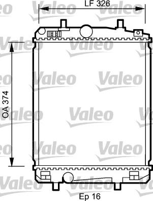 Valeo 735070 - Radiator, mühərrikin soyudulması furqanavto.az