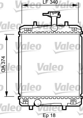 Valeo 735072 - Radiator, mühərrikin soyudulması furqanavto.az