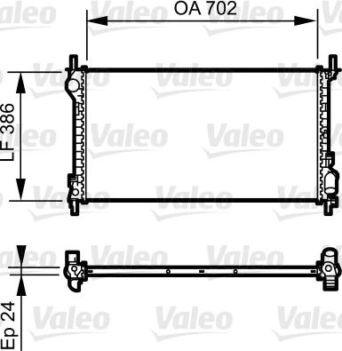 Valeo 735167 - Radiator, mühərrikin soyudulması furqanavto.az