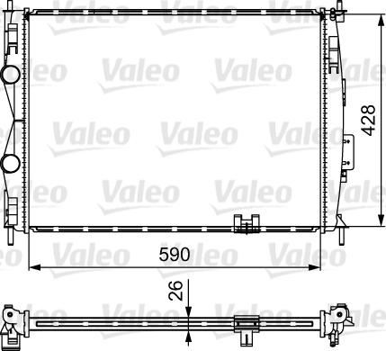 Valeo 735116 - Radiator, mühərrikin soyudulması furqanavto.az