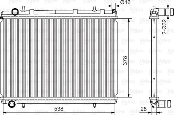 Valeo 735117 - Radiator, mühərrikin soyudulması furqanavto.az