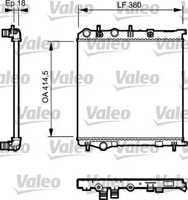 Valeo 735125 - Radiator, mühərrikin soyudulması furqanavto.az