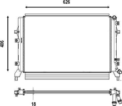 Valeo 735179 - Radiator, mühərrikin soyudulması furqanavto.az