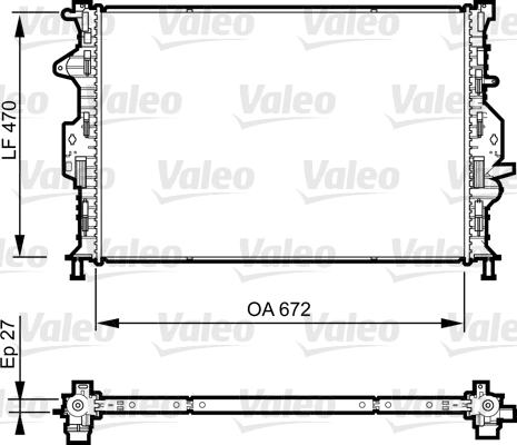 Valeo 735374 - Radiator, mühərrikin soyudulması furqanavto.az