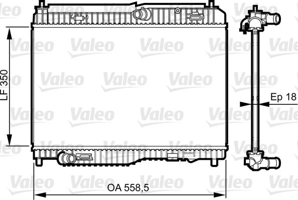 Valeo 735378 - Radiator, mühərrikin soyudulması furqanavto.az