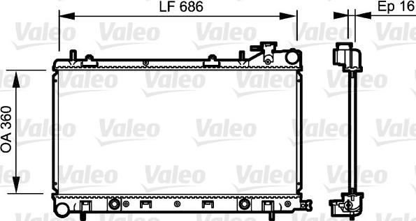 Valeo 735209 - Radiator, mühərrikin soyudulması furqanavto.az