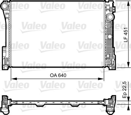Valeo 735285 - Radiator, mühərrikin soyudulması furqanavto.az