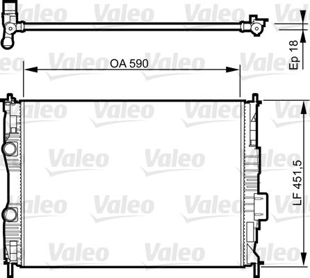 Valeo 735281 - Radiator, mühərrikin soyudulması furqanavto.az