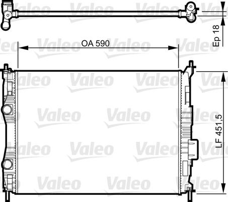 Valeo 735283 - Radiator, mühərrikin soyudulması furqanavto.az