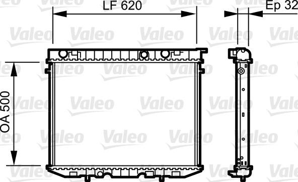 Valeo 735229 - Radiator, mühərrikin soyudulması furqanavto.az