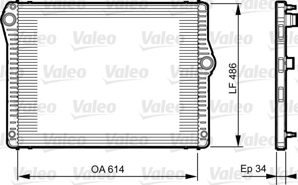 Valeo 735278 - Radiator, mühərrikin soyudulması furqanavto.az