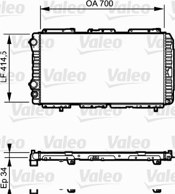 Valeo 730995 - Radiator, mühərrikin soyudulması furqanavto.az