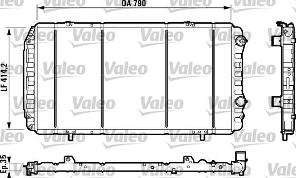 Valeo 730998 - Radiator, mühərrikin soyudulması furqanavto.az