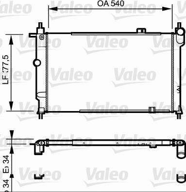 Valeo 730993 - Radiator, mühərrikin soyudulması furqanavto.az