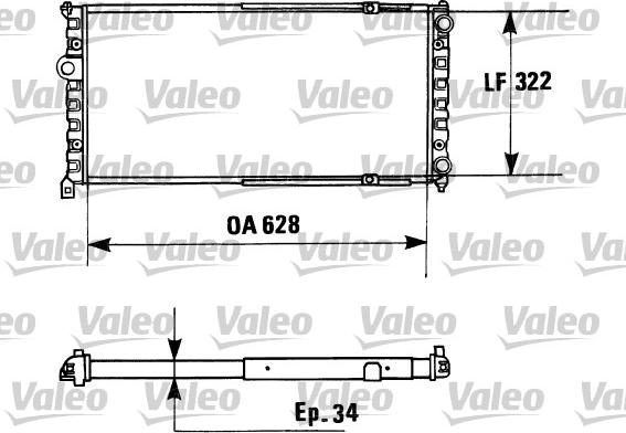 Valeo 730945 - Radiator, mühərrikin soyudulması furqanavto.az