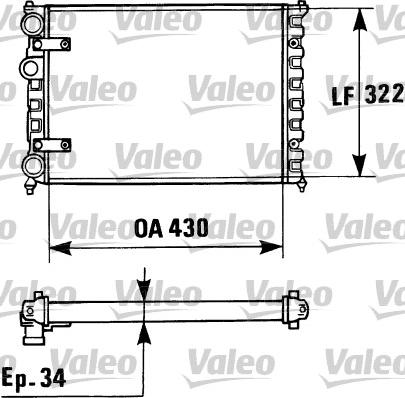 Valeo 730946 - Radiator, mühərrikin soyudulması furqanavto.az