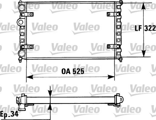 Valeo 730947 - Radiator, mühərrikin soyudulması furqanavto.az