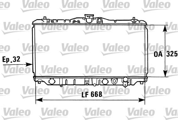 Valeo 730430 - Radiator, mühərrikin soyudulması furqanavto.az