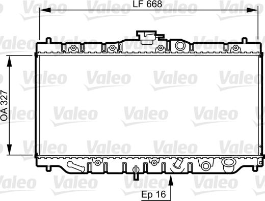Valeo 730424 - Radiator, mühərrikin soyudulması furqanavto.az