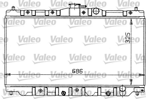 Valeo 730425 - Radiator, mühərrikin soyudulması furqanavto.az
