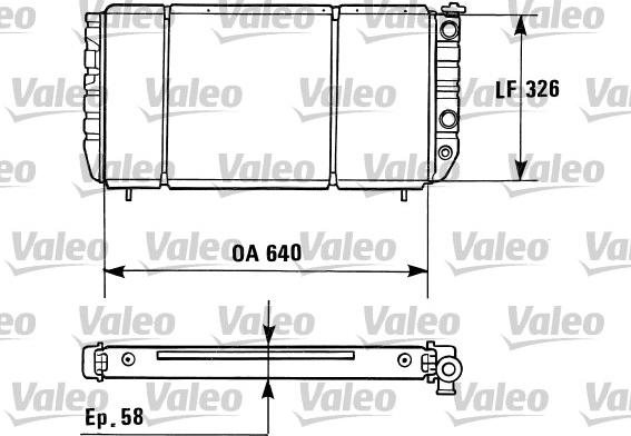 Valeo 730428 - Radiator, mühərrikin soyudulması furqanavto.az