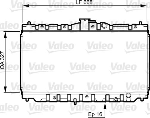 Valeo 730423 - Radiator, mühərrikin soyudulması furqanavto.az