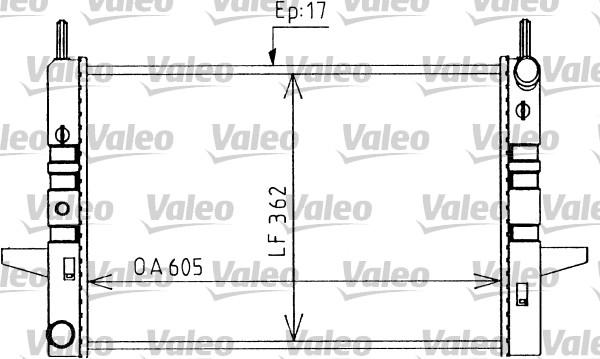 Valeo 730590 - Radiator, mühərrikin soyudulması furqanavto.az