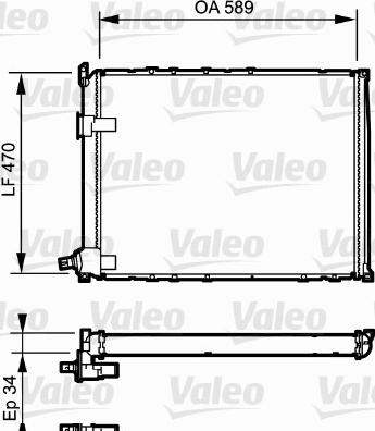 Valeo 730548 - Radiator, mühərrikin soyudulması furqanavto.az