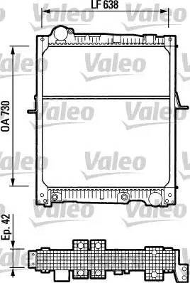 Valeo 730543 - Radiator, mühərrikin soyudulması furqanavto.az
