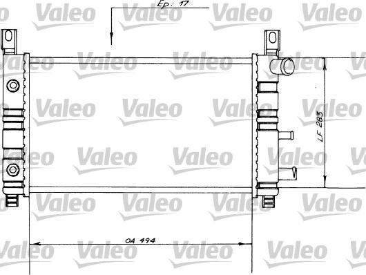Valeo 730558 - Radiator, mühərrikin soyudulması furqanavto.az