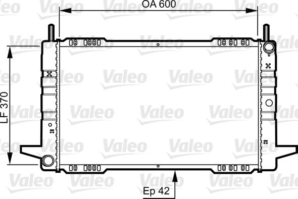 Valeo 730563 - Radiator, mühərrikin soyudulması furqanavto.az