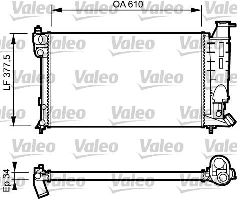 Valeo 730508 - Radiator, mühərrikin soyudulması furqanavto.az