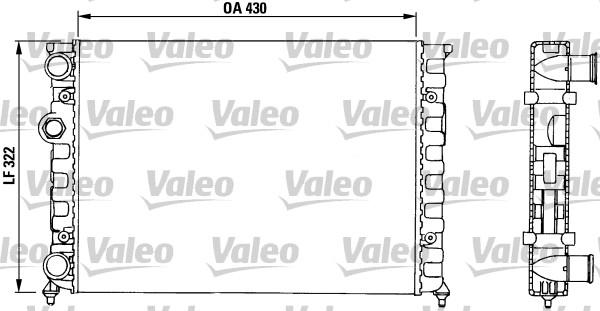 Valeo 730503 - Radiator, mühərrikin soyudulması furqanavto.az