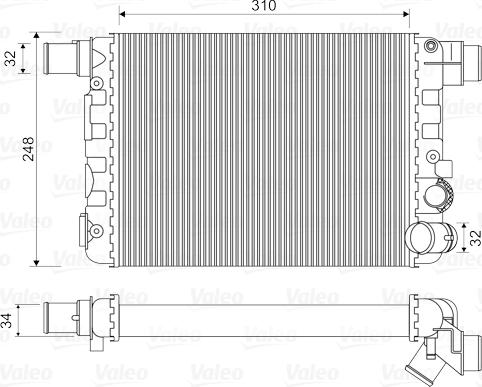 Valeo 730519 - Radiator, mühərrikin soyudulması furqanavto.az