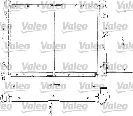 Valeo 730516 - Radiator, mühərrikin soyudulması furqanavto.az