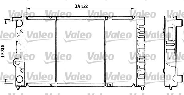 Valeo 730513 - Radiator, mühərrikin soyudulması furqanavto.az