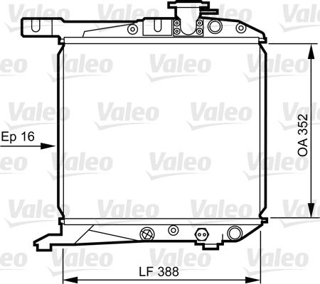 Valeo 730168 - Radiator, mühərrikin soyudulması furqanavto.az