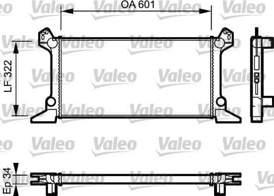 Valeo 730124 - Radiator, mühərrikin soyudulması furqanavto.az