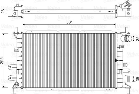 Valeo 730859 - Radiator, mühərrikin soyudulması furqanavto.az