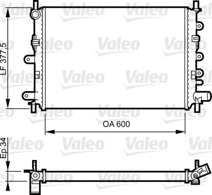 Valeo 730856 - Radiator, mühərrikin soyudulması furqanavto.az